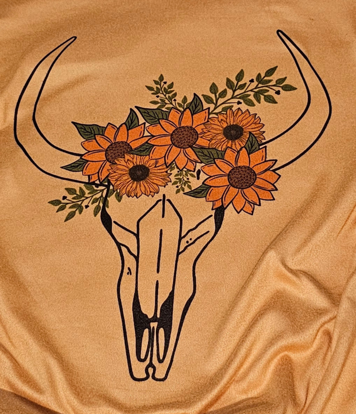 Farmlife Sunflower skull T-shirt