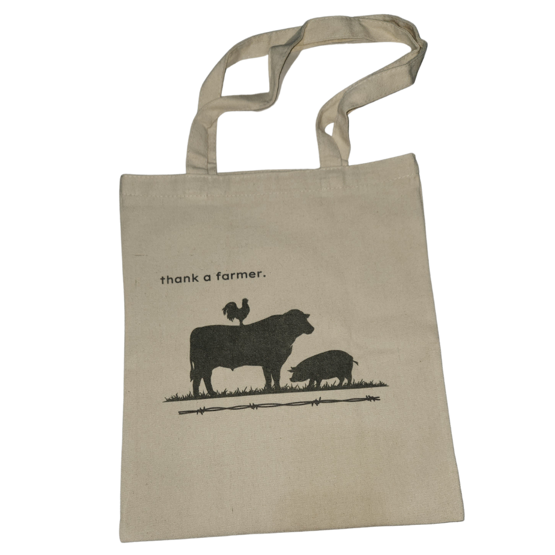 Canva Tote Bag - Farmlife Thank a farmer