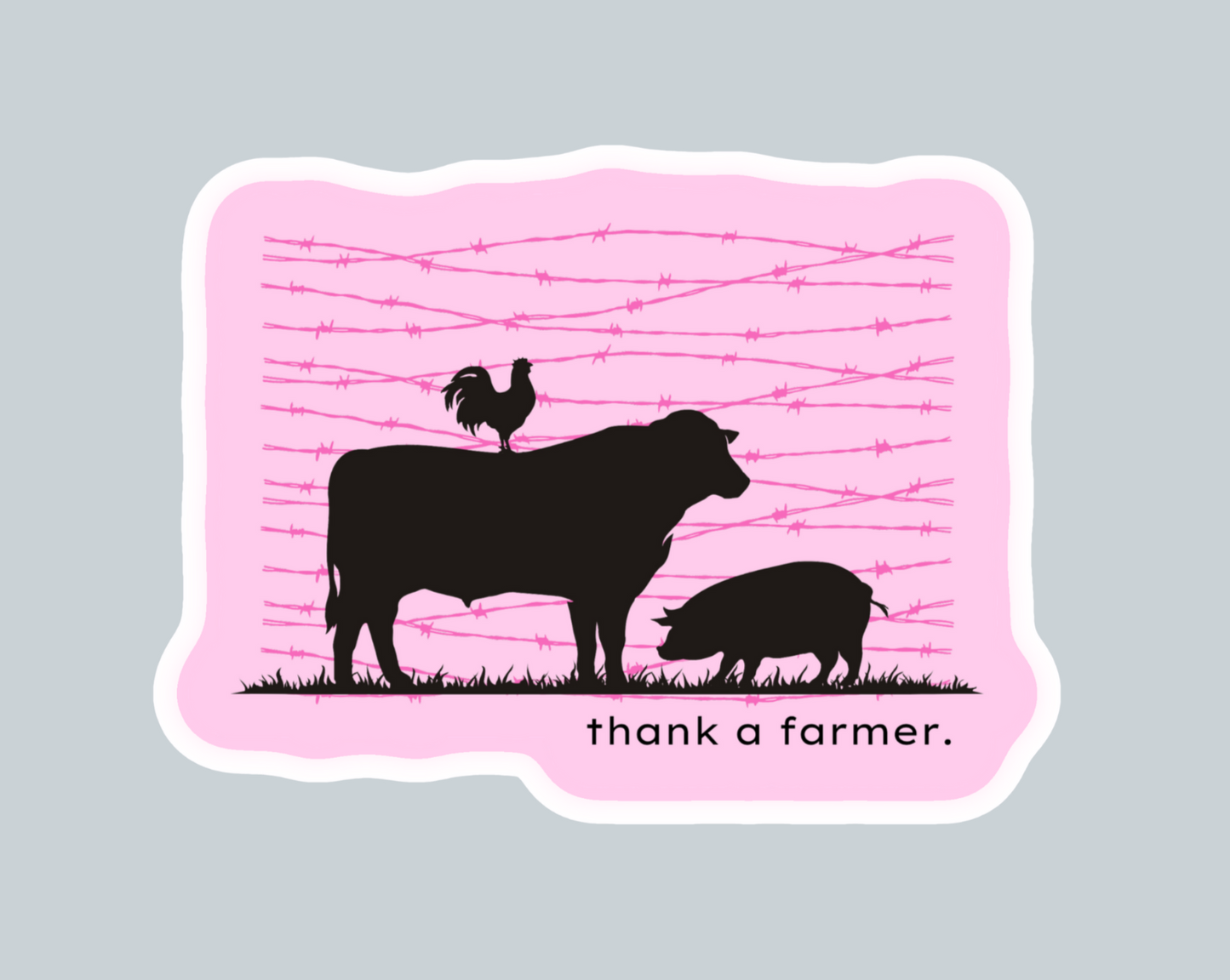 Thank a farmer Sticker