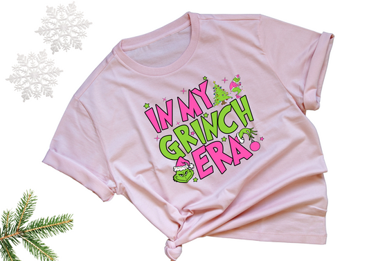 Grinch Era Pink T-Shirt