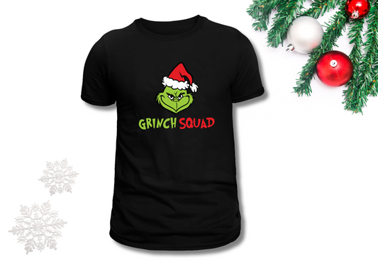 Grinch Squad Black T-Shirt