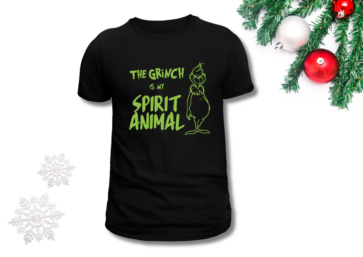 Grinch Spirit Animal Black T-Shirt