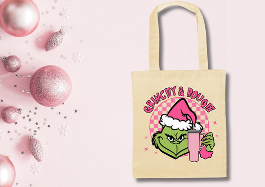 Grinchy & Bougie Tote Bag