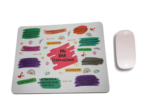 MOUSEPAD - Bible Affirmation Pink