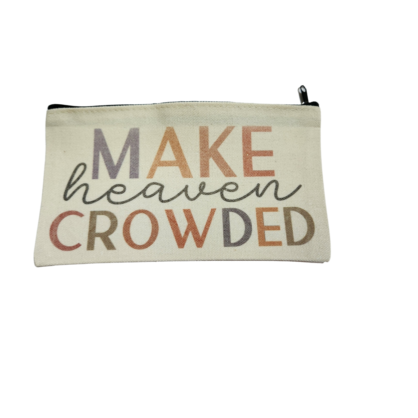 Canva vintage Pencil Bag - MAKE HEAVEN CROWDED