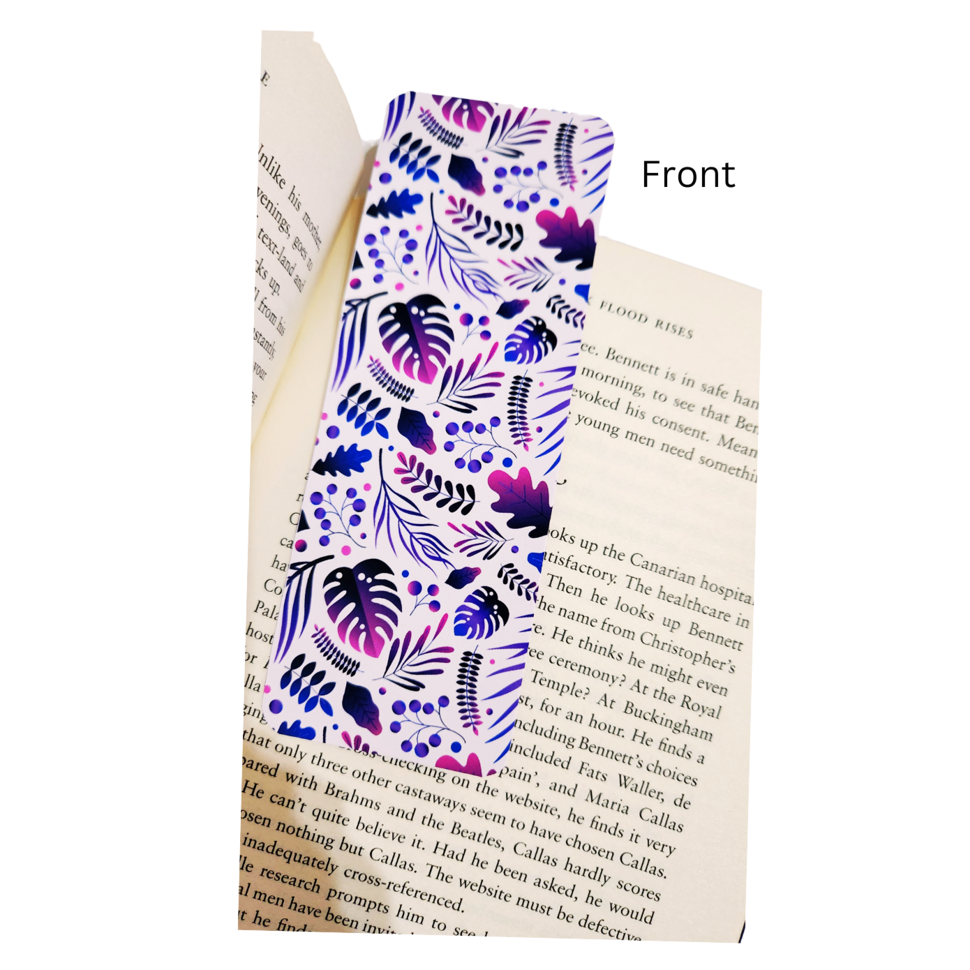 BOOKMARK - Glitter purple foliage