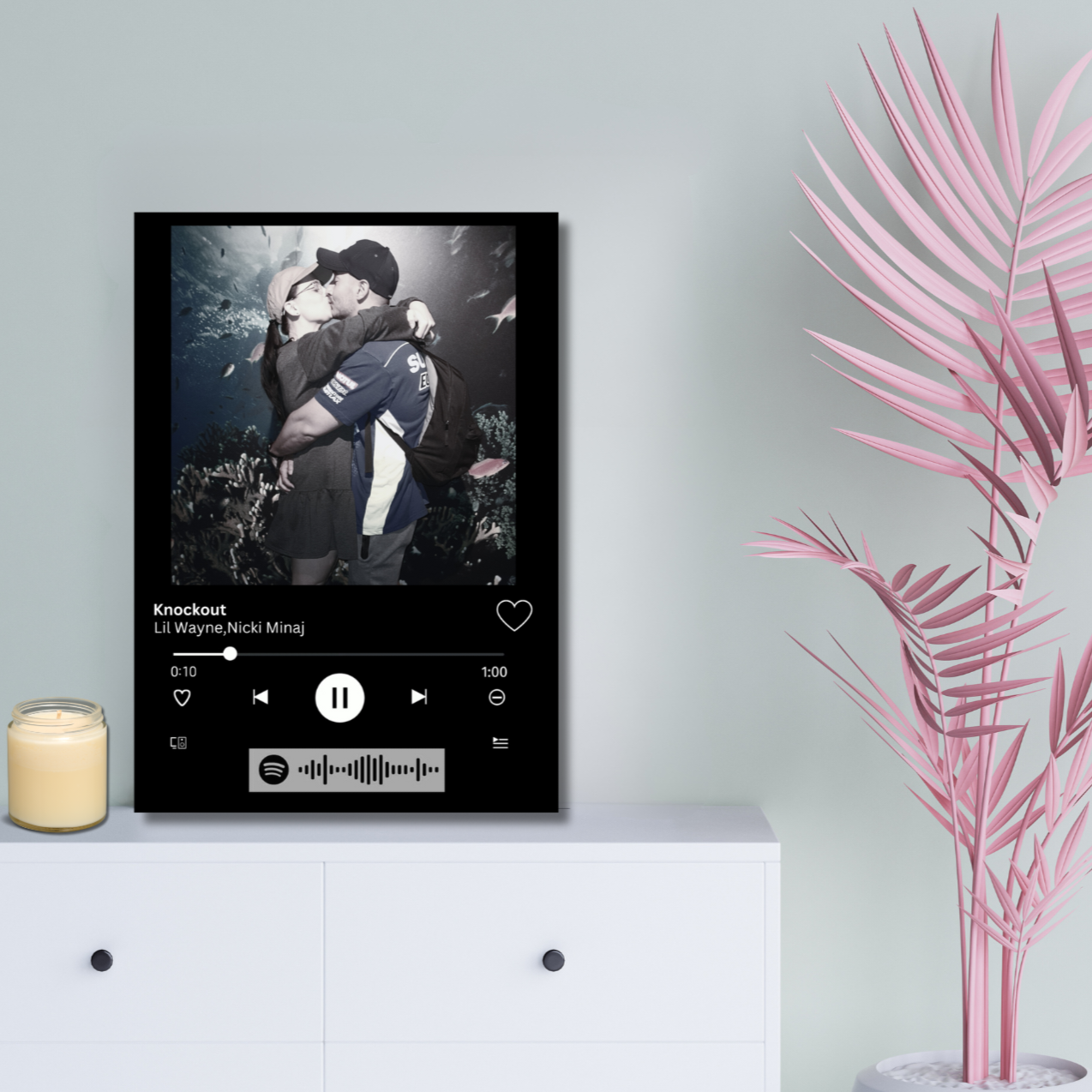 Custom coded Song Plaque