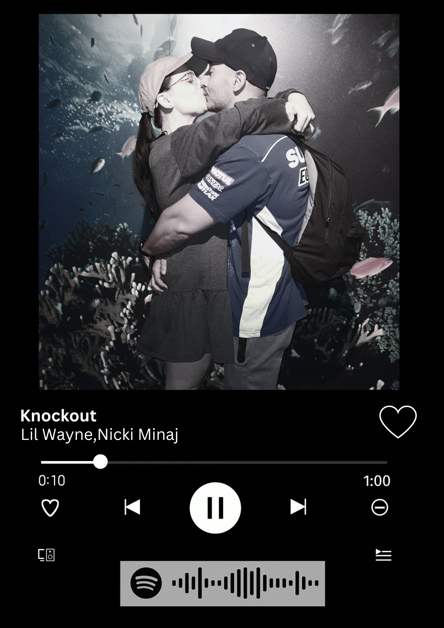 Custom coded Song Plaque